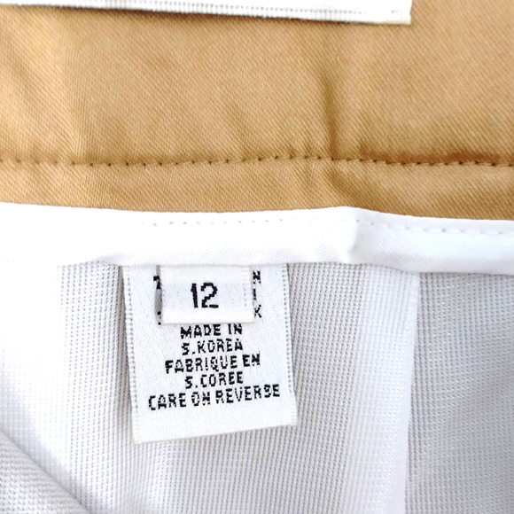 KHAKI PASTEL PLAID GOLF SKORT SIDE PLEAT - Picture 11 of 15